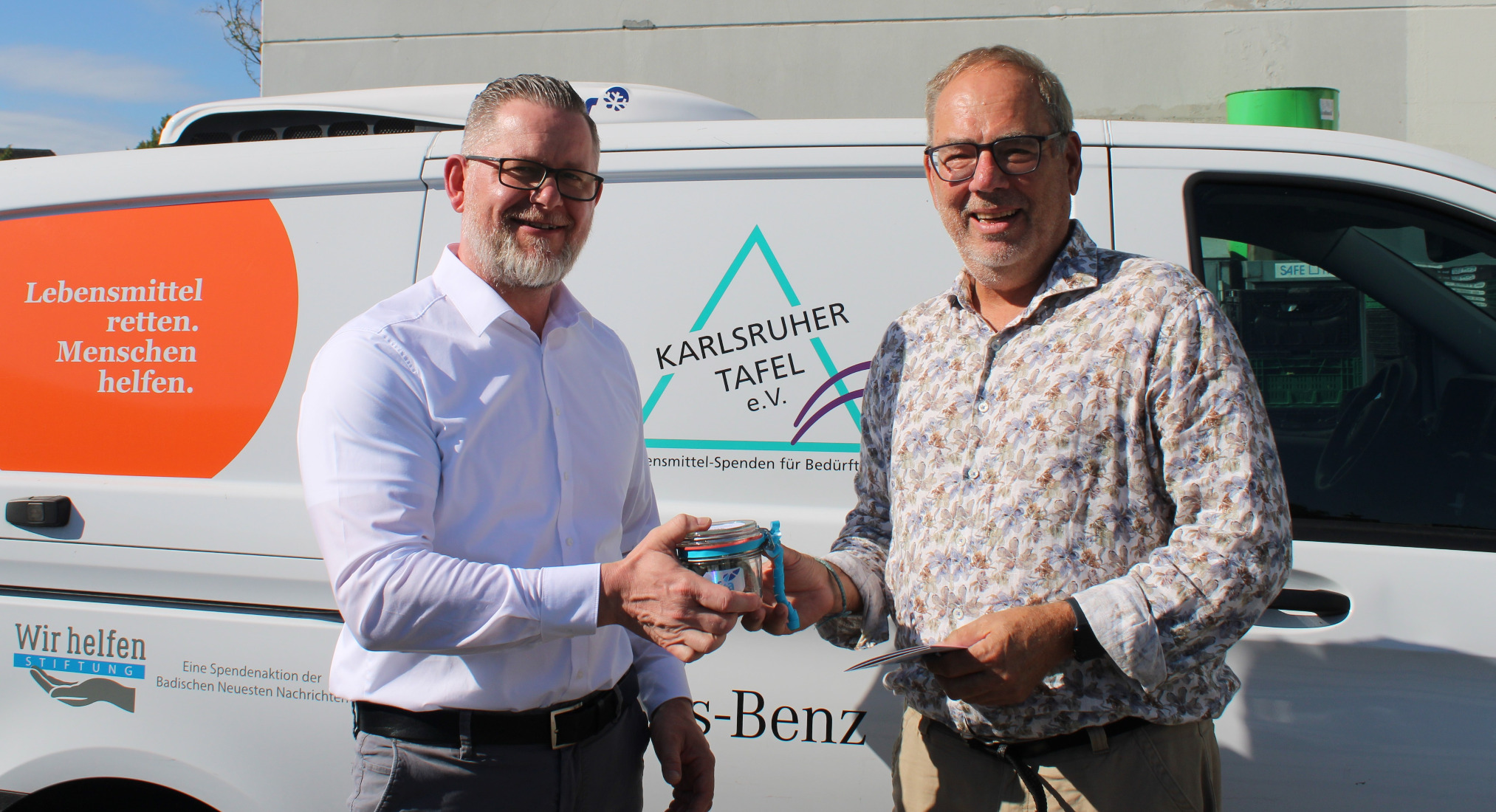 Nico Gebelein (afka) und Joachim Ruf (Karlsruher Tafel)