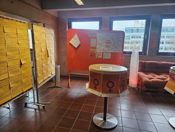 hhs raum mit zettelwand